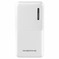 Ambrane 10000mAh Lithium Polymer Power Bank (Capsule-10K, White)