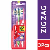 Colgate ZigZag Toothbrush - Medium (Buy 2 Get 1) Rs. 43