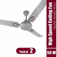 iMee Smarty 50 Watts 3 Blades High Speed Energy Saving Ceiling Fan, 1200 mm Sweep (Pack of 2)