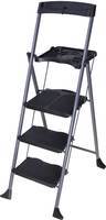 Bathla Bathla Boost Pro 3-Step Foldable Steel Ladder with Anti-Slip Steps, Tool Tray & Multi-Utility Handle Steel Ladder