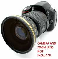 Wide Angle Macro Lens for Nikon Af-s Dx Nikkor 18-55mm f/3.5-5.6G Vr D5300 D3200 + Flat 15% Cashback.