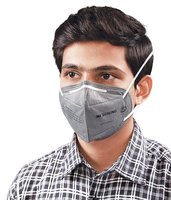 3M Anti Pollution Dust Mask (Grey, Pack of 4)