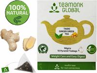 Buy Teamonk Ginger Green Tea : Long Leaf 10 Tea Bags, 93 g 
