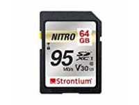 Strontium Nitro 64GB SD SDXC UHS-I U3 V30 Class 10 Flash Memory Card (SRN64GSDU3QR) Rs.981