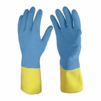 Primeway Flocklined Hand Gloves, Medium (Yellow and Blue) at Rs.119