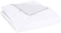 AmazonBasics Reversible Microfiber Comforter - Single (63"x90") - White