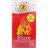 40% Off :- Moods Condoms - Silver (Blaze), 12 Pieces Carton at Rs.90