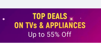Flipkart || 10% Instant Discount with Bank of Baroda Credit Card on purchase of TVs, Washing Machines, Refrigerators, Microwaves, Air Conditioners, Home and Kitchen Appliances.