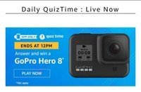 Amazon Quiz Answers 13th December - Win GoPro Hero 8 Camera