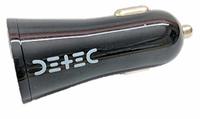 Detec 4.8 A, 24 W Dual USB Fast Car Charger with Device Detection and Safety Features, Plug into Lighter Socket (Black) at Rs.98