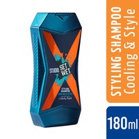 Set Wet Studio X Styling Shampoo For Men - Cooling and Style 180 ml