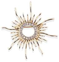 Enamel Sun Brooch Pin Women Rhinestone Crystal Scarf Coat Brooch Weeding JewelSG