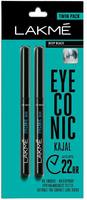 Lakme Eyeconic Kajal Twin Pack, Black, 0.35g with 0.35g @201
Subscribe at 191