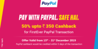 Flat 50% cashback upto 350 on PayPal first ever tranx at Zingoy [new user]