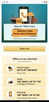 Shop for Rs 200 (Get Unlock vouchers of movie, meal & recharge) - Select Users Only