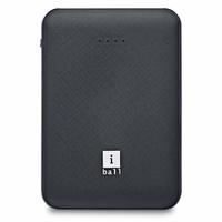 iBall 5000 mAh, Powerbank (IB-5000LPS), Dual USB Output, Black
