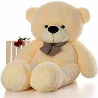 Back Again CLICK4DEAL 4 Feet Cream Teddy Bear - 122Cm