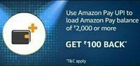 Load ₹2000/- Pay Balance using Amazon UPI & Get ₹100/- Cashback(User Specific offer)