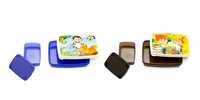 Signoraware Jungle Time and Funtime Plastic Lunch Box Set, 2-Pieces, Multicolour @225