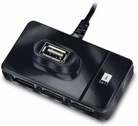 iBall Piano 423 High Speed 4 Port USB 2.0 HUB, Black