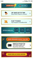 Amazon Flash sale: 50% cashback upto 500 on Movies & Flat 75 cashback on postpaid/broadband bill payment (acc specific)