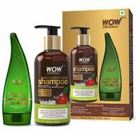 Wow Apple Cider Vinegar Shampoo, 300ml with 99% Pure Aloe Vera Gel, 130ml At Rs. 349/- Only