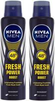Nivea Men Fresh Power Charge Deodorant Spray - For Me... ₹170 ||  Nivea Men Fresh Power Boost Deodorant Spray - For Men ₹158