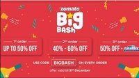 Zomato - Up to 60% off on 3 orders