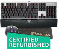 (Renewed) Gamdias Hermes E1 Responsive Lighting Mechanical Gaming Keyboard with Demeter E2 Optical Mouse and Nyx E1 Mouse Mat