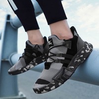 TENGOO Fly Knit Men Sneakers Ultralight Breathable Sports Running Shoes Non-slip Wear Resistance Casual Fashion Shoes White41 Yard EU