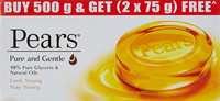 [pantry]Pears Pure and Gentle Bathing Bar, 125g (Pack of 4) with Free 75g (Pack of 2)