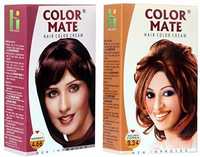 Color Mate Hair Color Cream Mahogany + Golden Copper