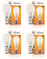 Wipro 10 W Arbitrary B22 LED Bulb  (White, Pack of 4) 