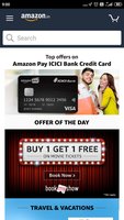 50% discount upto 300 on movie ticket and 50% discount upto 200 on food @ Book my show  using Amazon pay icici bank credit card