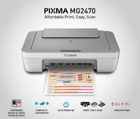 Canon PIXMA MG2470 All-in-One Inkjet Printer  (White, Grey, Ink Cartridge)