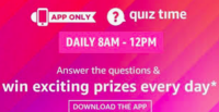 Amazon Quiz Answers for 2 January 2020 | Win Rs.10,000 Amazon Pay balance for 5 winners