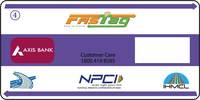 Axis Bank Vehicle Class 4 Fastag Sticker for Windshield(Blue) at Rs. 399


