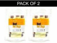 Chewers Beef Hotdogs Stick Dog Treat, Dog Chew Sticks, 6 Pieces (Pack of 2)

