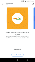 G Pay- Recharge ICICI Fastag with min 100 and Get a scratch card worth of 20 to 200 rs