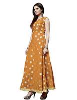 HomeDeal Women's Reyon/Chanderi Jeckard Kurtas/Gown@199