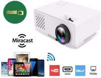 Dinshi Infinix+ (WiFi) Full HD Projector 1000 Lumen LED Projector with HDMI/VGA/USB Ports/inbuilt miracast & YouTube
