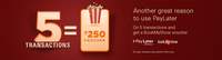 Transact for at least 5 times or more (Min 100₹) using PayLater in a particular calendar month will get a BookMyShow Gift Voucher worth ₹250