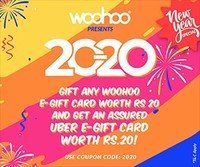 Amazon Lootz Exclusive Loot Offer : Buy Rs. 20 Woohoo Gv and Get Rs. 20 Uber Gv for Free