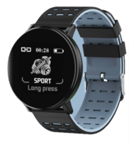 XANES® Y19 1.3in 2.5D Glass Color Touch Screen IP68 Waterproof Smart Watch HR BP spO2 Monitor Multiple Sports Modes Language Bracelet Fitness Tracker Black