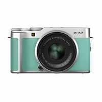 Fujifilm X-A7 Mirrorless Digital Camera w/XC15-45mm F3.5-5.6 OIS PZ Lens, Mint Green