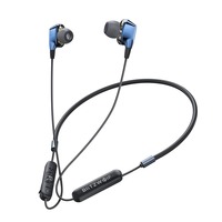 BlitzWolf® BW-BTS4 bluetooth 5.0 Earphone Wireless Neckband Dual Dynamic Driver Magnetic Sports Headphone with Mic Black