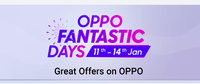 Flipkart || Oppo Fantastic Days ( 11th -14th Jan )