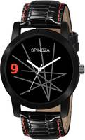 SPINOZA WT0132 Black And Red Stylish Attractive Design Analog Watch - For Boys