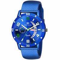Eddy Hager Round Day & Date with Blue Rubber Chain EH-271-BL@169