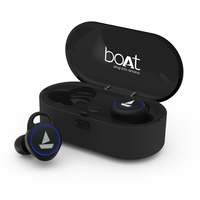 boAt Airdopes 311v2 True Wireless Earbuds (Bluetooth V5.0) with HD Sound and Sleek Design, Integrated Controls with in-Built Mic and 500mAh Charging Case (Active Black)                  